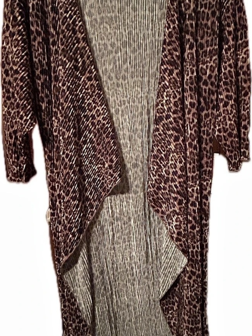 Lularoe Shirley Leopard Print Cardigan Brown & Black Size Small NWT